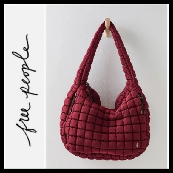 FP Movement by Free People Handbags - Free People Quilted Carryall in MULBERRY